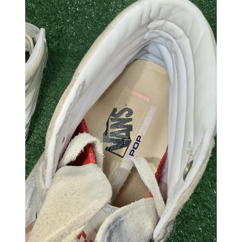 Vans Sk8 Hi Mens Size 7.5 Beige Skate Shoes Old Skool Casual Comfort‎ Sneakers
